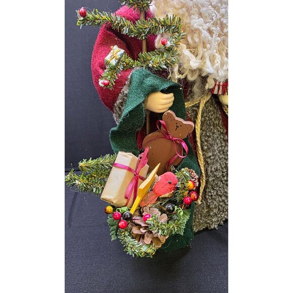 Santa Clause & Snowman Tree Topper or Table Top Holiday Decor 18" - Picture 2 of 9